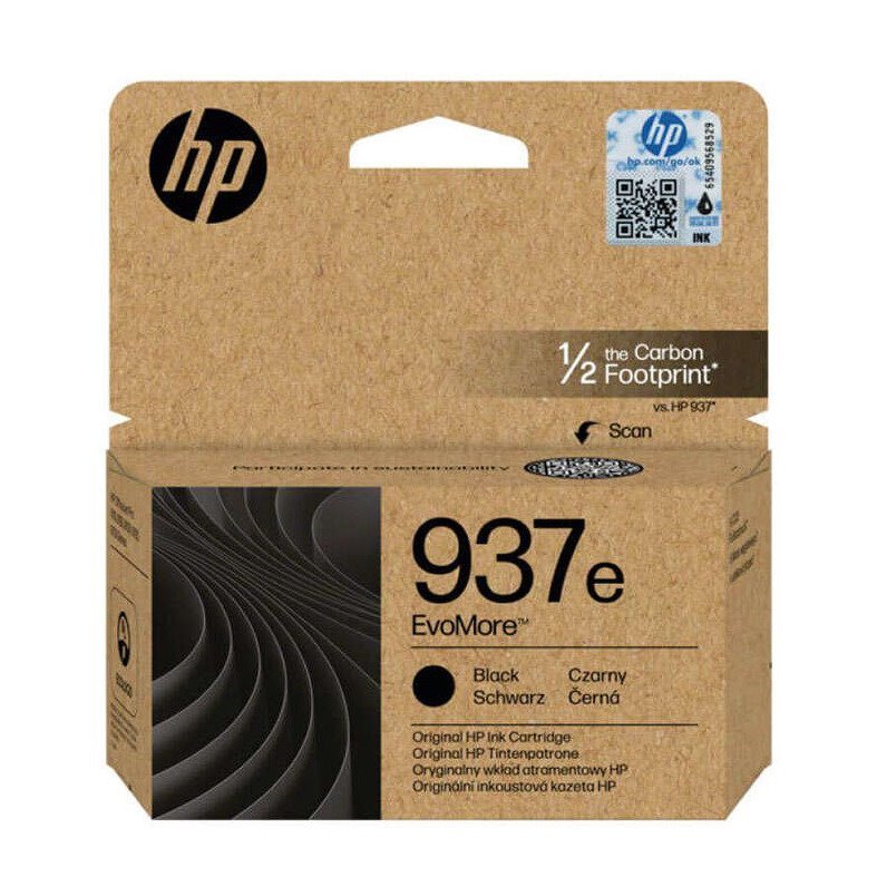 Tinteiro original hp 937e preto - 4s6w9ne