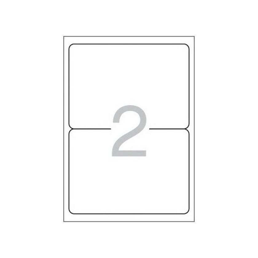 Etiquetas permanentes Multi3 199,6x144,5mm (100 folhas / 200 etiquetas)