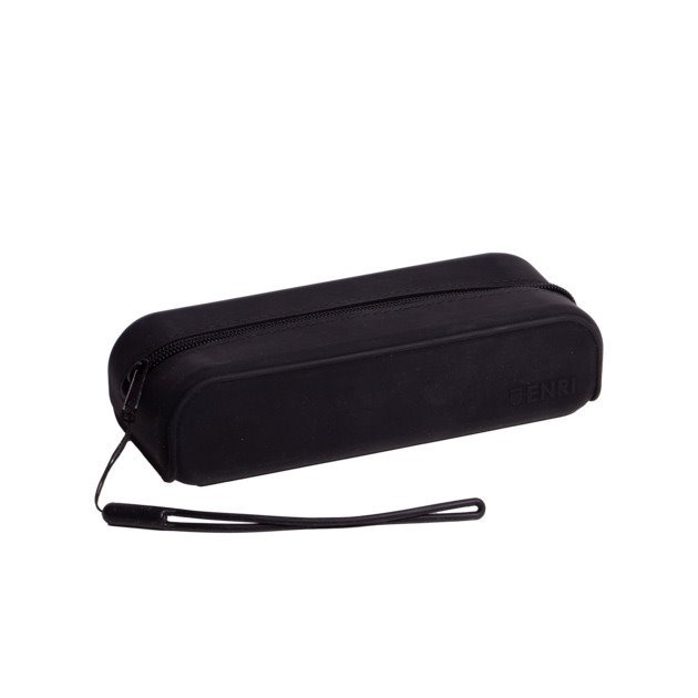 Estojo escolar Enri Silicone - Preto