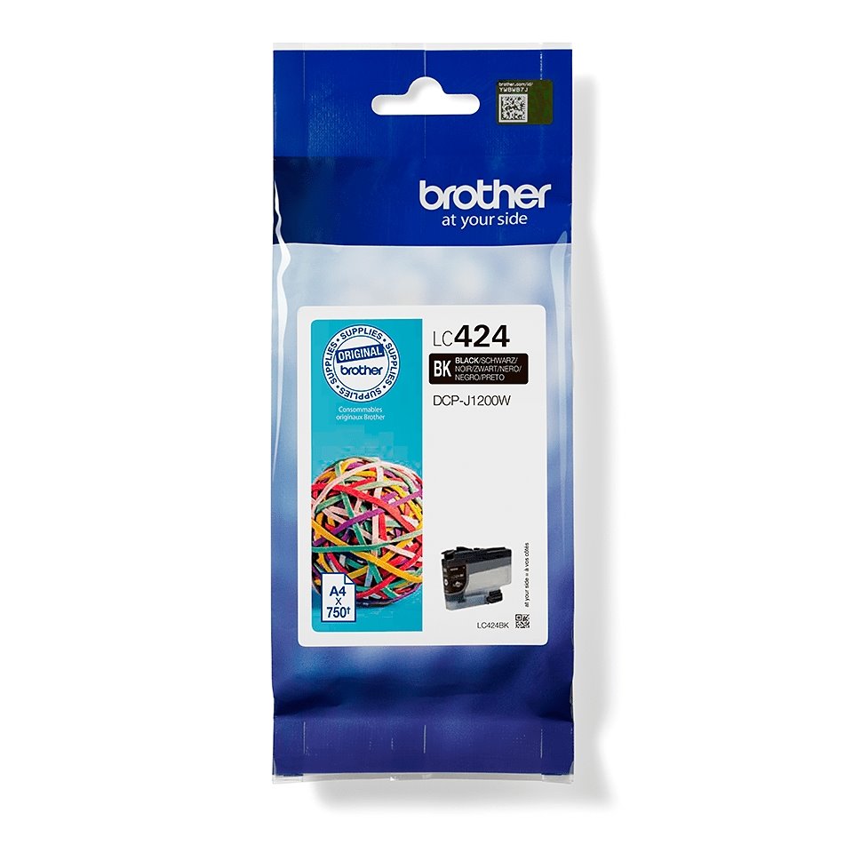 Tinteiro original Brother LC424 Preto (LC424BK)