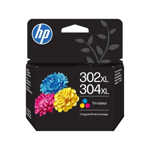 Tinteiro original hp 302xl / 304xl cores - b7rt8ae / f6u67ae / n9k07ae