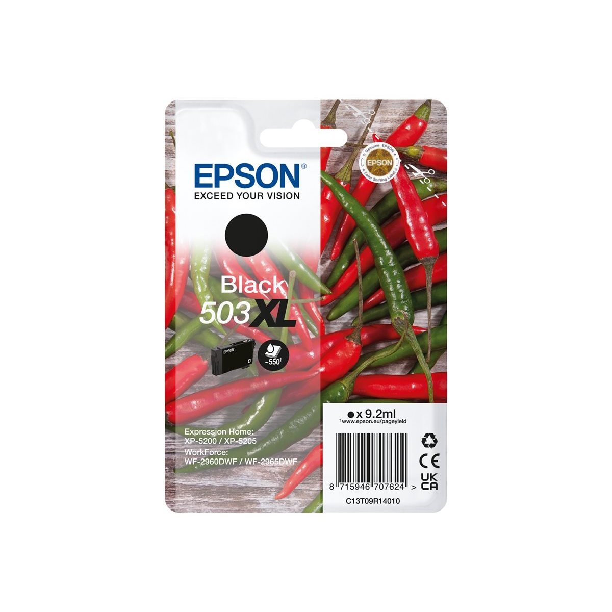 Tinteiro original Epson 503XL preto (C13T09R14010)