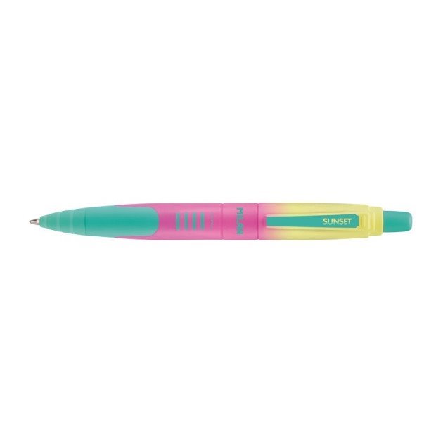 Esferográfica Retrátil Milan Compact Sunset - 1 mm / Tinta Azul / Cores Sortidas