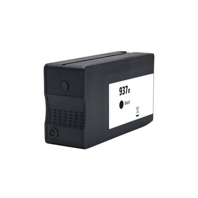 Tinteiro compatível hp 937e xl preto pigmentado (4s6w9ne / 4s6w5ne)