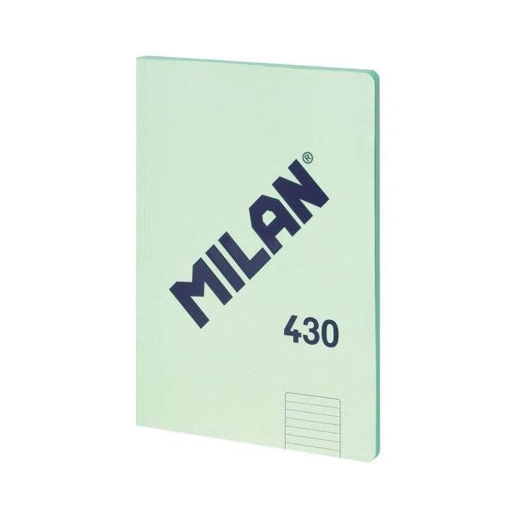 Caderno colado Milan Serie 1918 - A4 / pautado / 48 folhas / verde