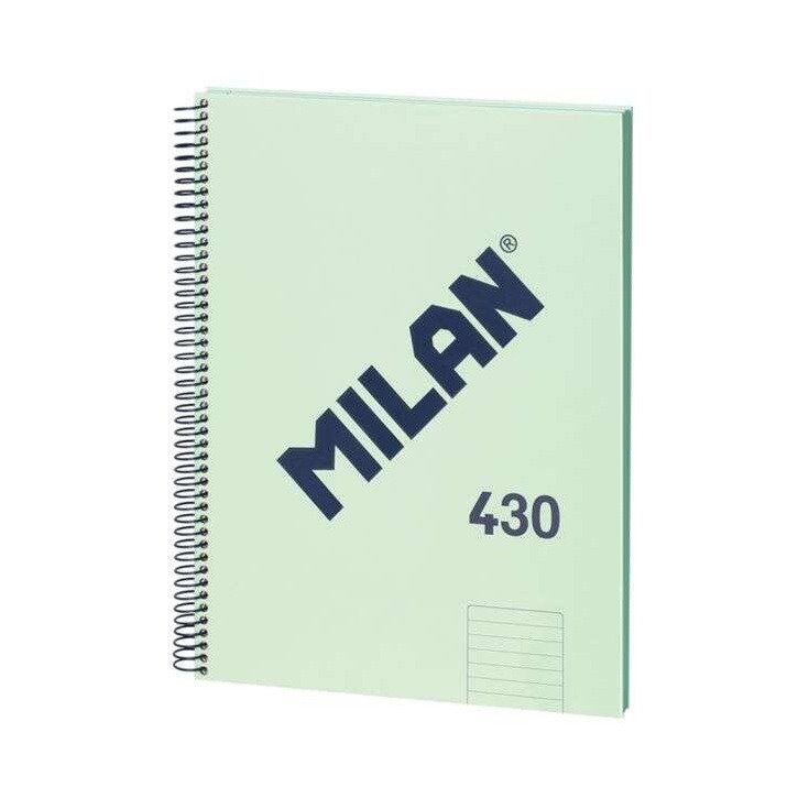 Caderno espiral Milan Serie 1918 - A4 / pautado / 80 folhas / verde