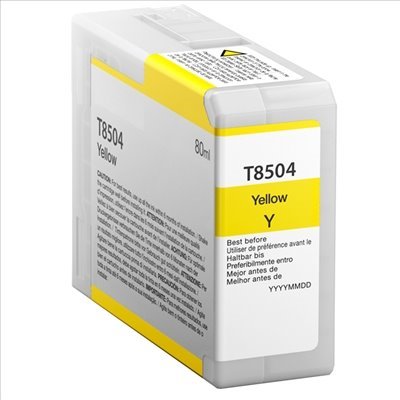 Tinteiro compatível Epson t8504 amarelo tinta pigmentada c13t850400
