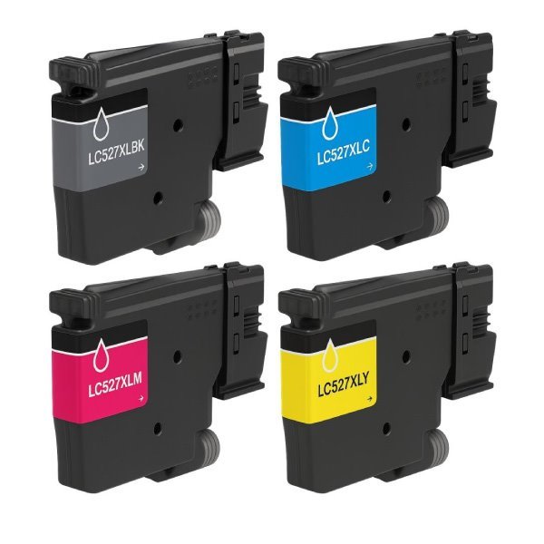 Pack 4 tinteiros compatíveis Brother LC527XL (LC527XLVAL)