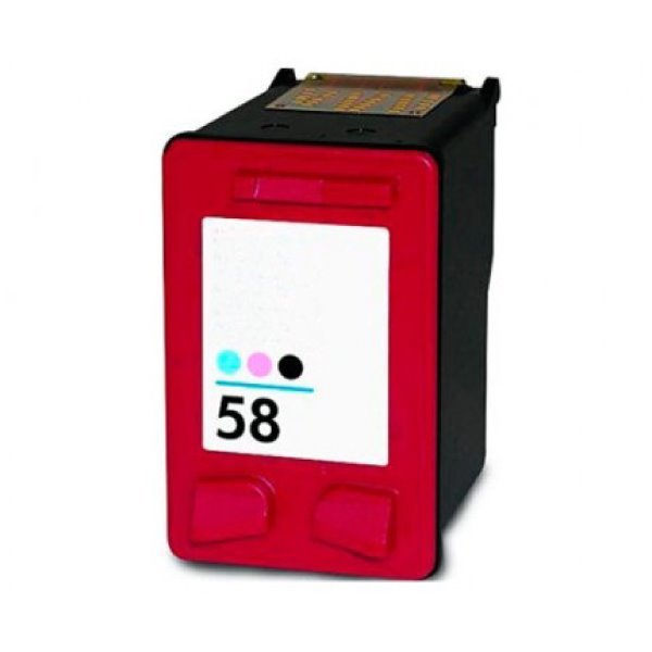 Tinteiro compatível Hp 58 cores photo c6658ae