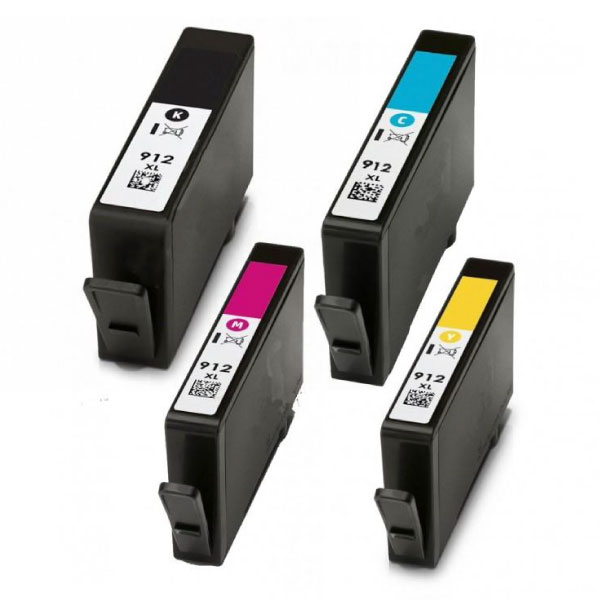 Pack 4 tinteiros compatíveis Hp 912XL - Preço: € 36,99 - Printflow