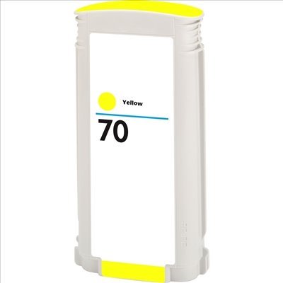 Tinteiro compatível Hp 70 amarelo pigmentada c9454a