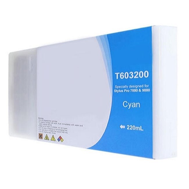 Tinteiro compatível Epson t6032 ciano tinta pigmentada c13t603200