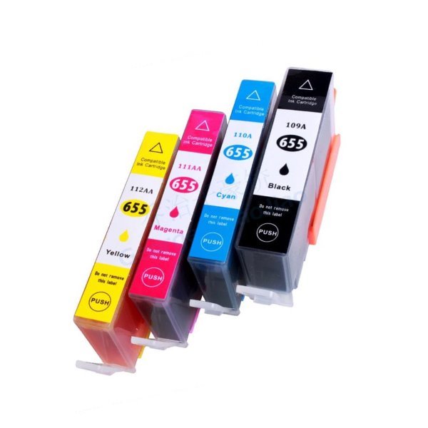 Pack 4 Tinteiros compatíveis Hp 655