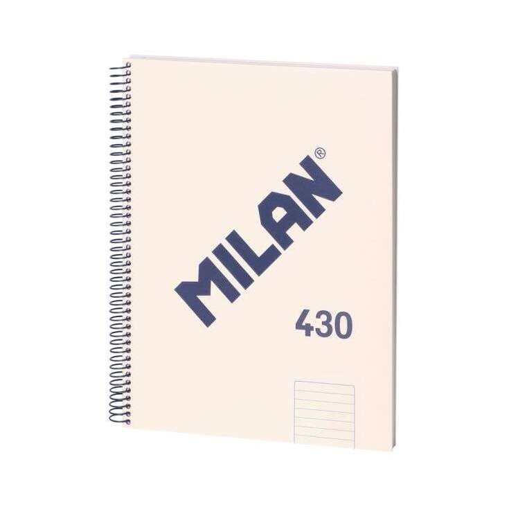 Caderno espiral Milan Serie 1918 - A4 / pautado / 80 folhas / beje