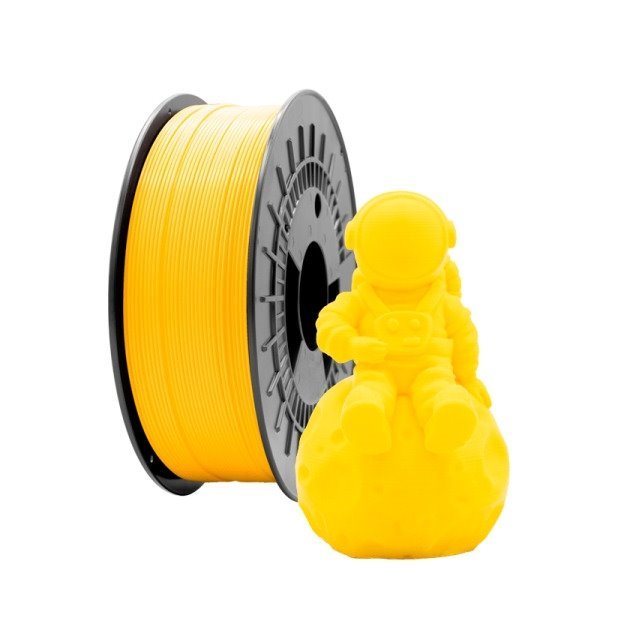 Filamento de impressão 3D PLA Mate 1.75mm bobina 1kg - Amarelo
