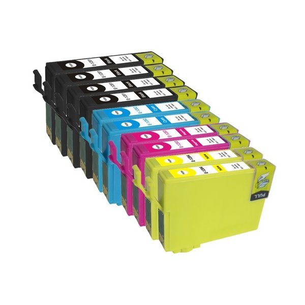 Pack 10 Tinteiros compatíveis Epson T128X (CMYK)