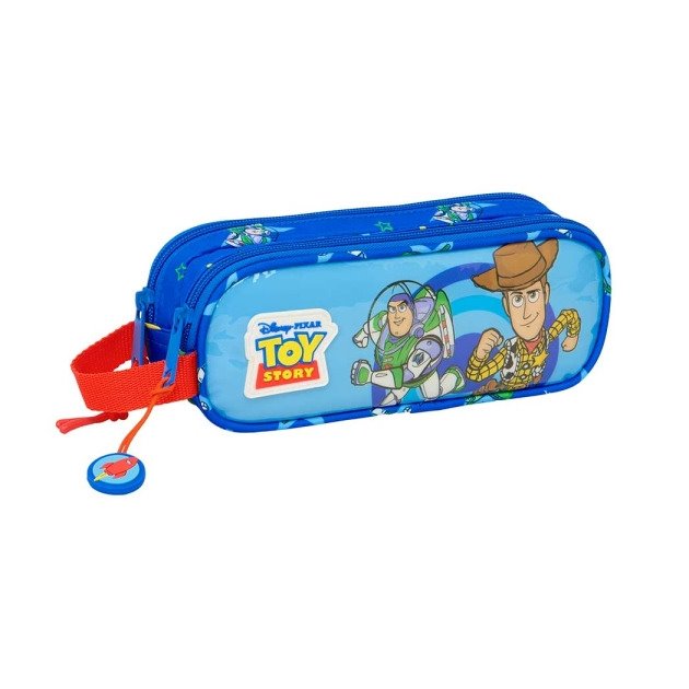 Estojo Safta Toy Story Good Vibes - Fecho de Correr - Asa Lateral