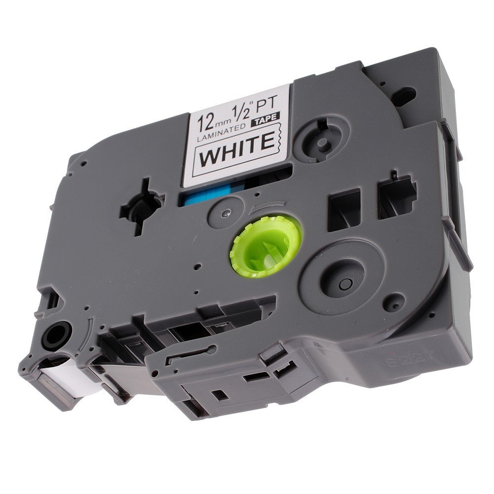 Fita laminada compatível Brother TZe-231 texto preto sobre branco 12mm x 8m(TZ-231)