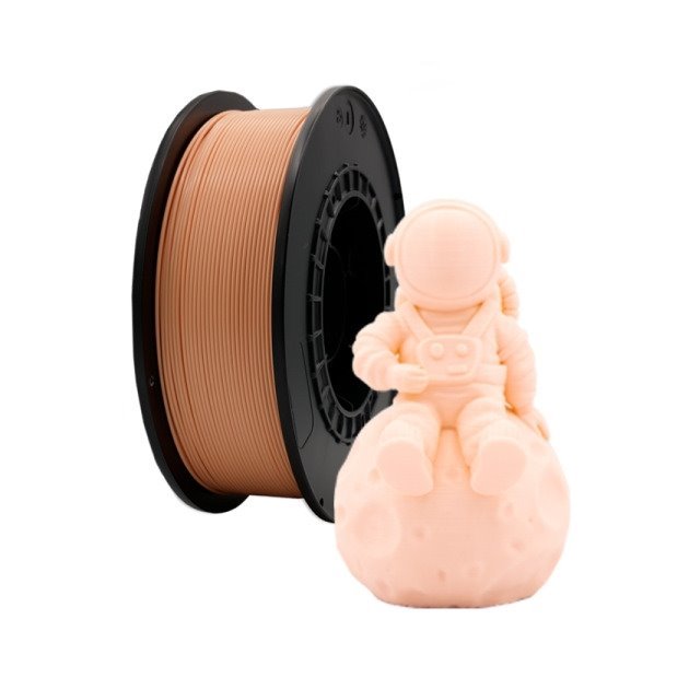Filamento de impressão 3D PLA 1.75mm bobina 1kg - pêssego claro