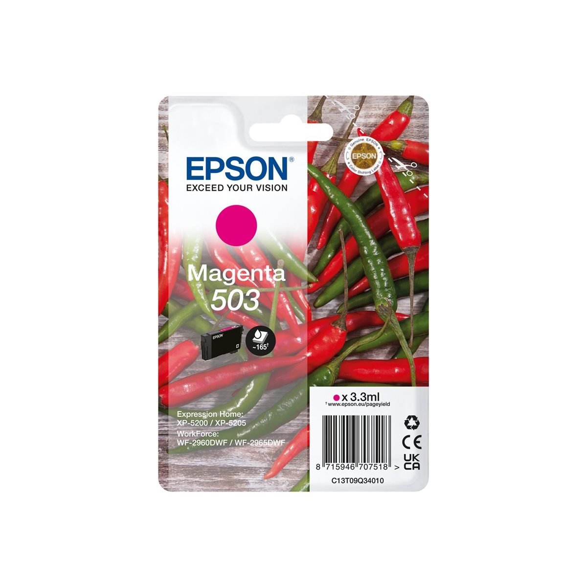 Tinteiro original Epson 503 magenta (C13T09Q34010)