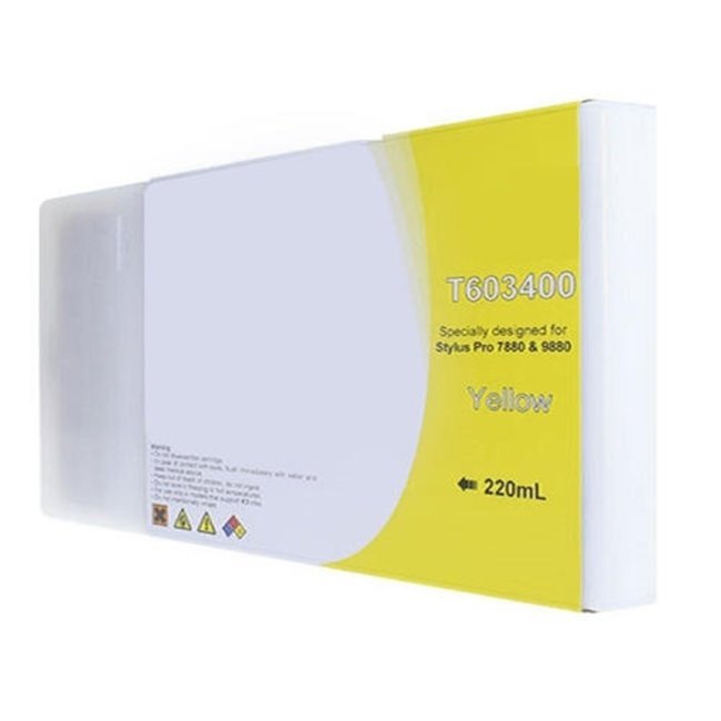 Tinteiro compatível Epson t6034 amarelo tinta pigmentada c13t603400