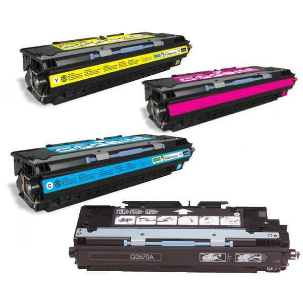 Pack 4 toners compatíveis Hp 308a preto + Hp 311a cores