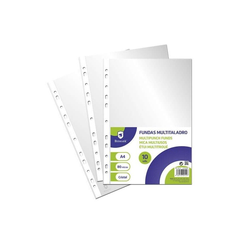 Pack 10 micas Bismark A4 / 80 mícrones / acabamento cristal