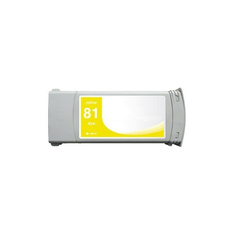 Tinteiro compatível Hp 81 amarelo c4933a