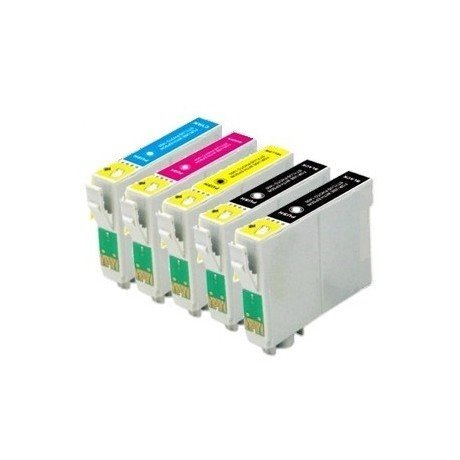 Pack 5 tinteiros compatíveis Epson T071X