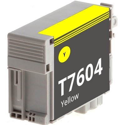 Tinteiro compatível Epson t7604 amarelo tinta pigmentada c13t76044010