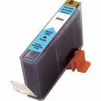 Tinteiro compatível Canon BCI6 / BCI5 / BCI3 ciano claro (4709A002)