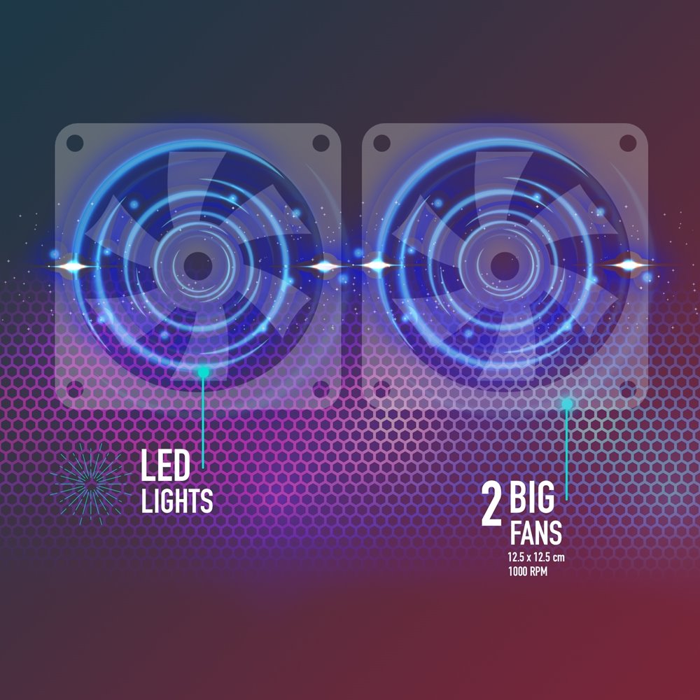 Suporte de refrigeração para portátil até 15.6 polegadas - NGS Cooler Jetstand