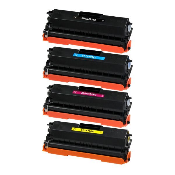 Pack 4 toners compatíveis Brother tn421 / tn423 / tn426