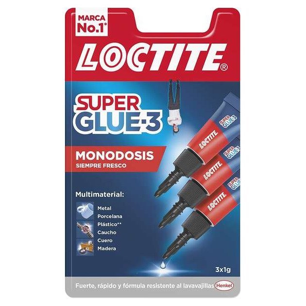 Super cola 3 Loctite mini trio - 3 x 1gr