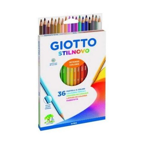 Pack 36 lápis de cor Giotto Stilnovo