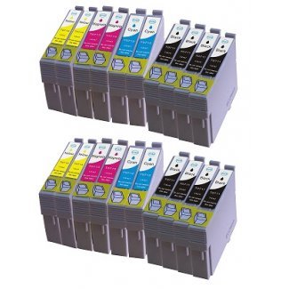 Pack 20 Tinteiros compatíveis Epson T071X (CMYK)