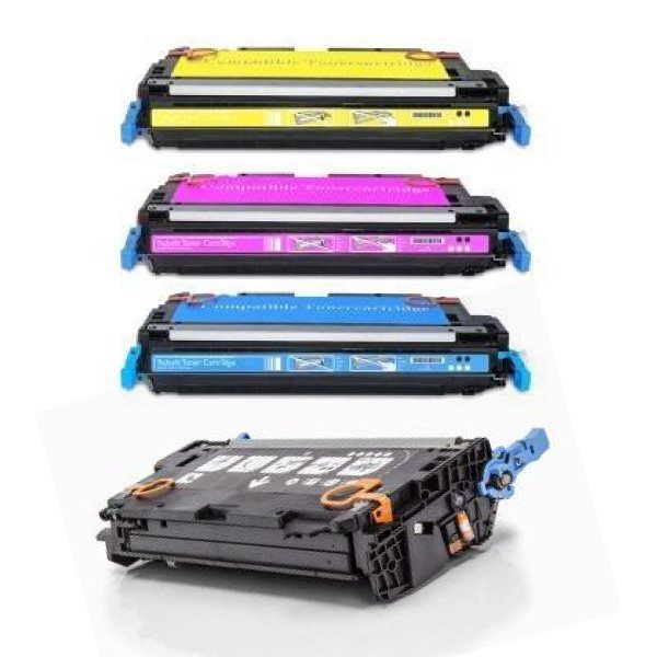 Pack 4 toners compatíveis Hp 501a preto + 502a cores