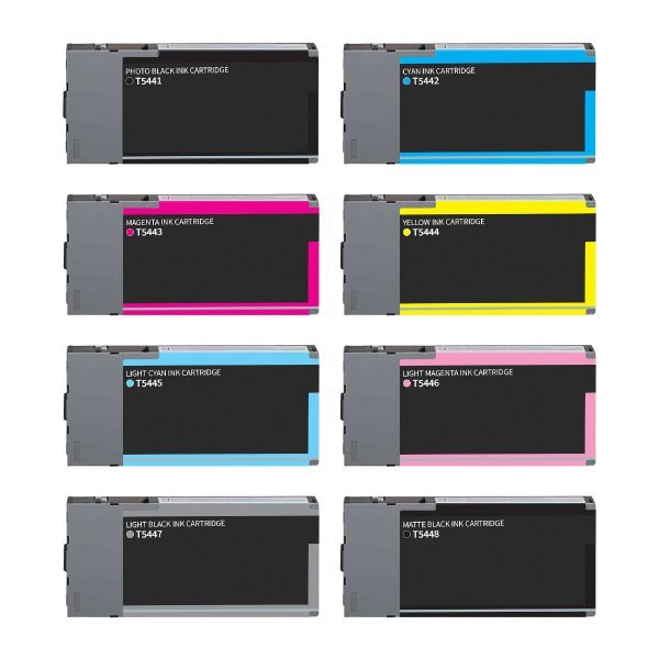 Pack 8 tinteiros compatíveis Epson t5441 - t5448