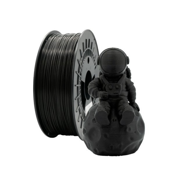 Filamento de impressão 3D PLA MATE 1.75mm bobina 1kg - preto