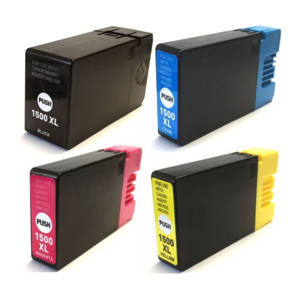 Pack 4 tinteiros compatíveis Canon PGI1500 (9182B004)