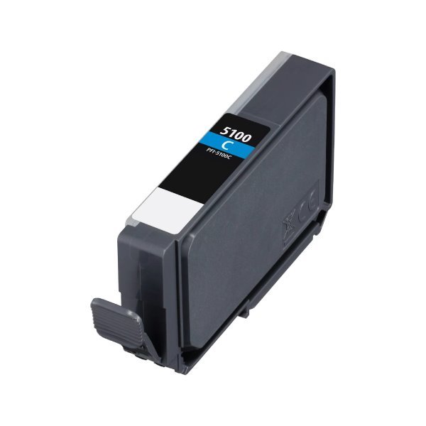 Tinteiro compatível canon pfi5100 ciano pigmentada - pfi5100c / 6953c001