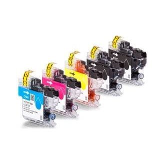 Pack 5 tinteiros compatíveis Brother LC3213 / LC3211 (CMYK)