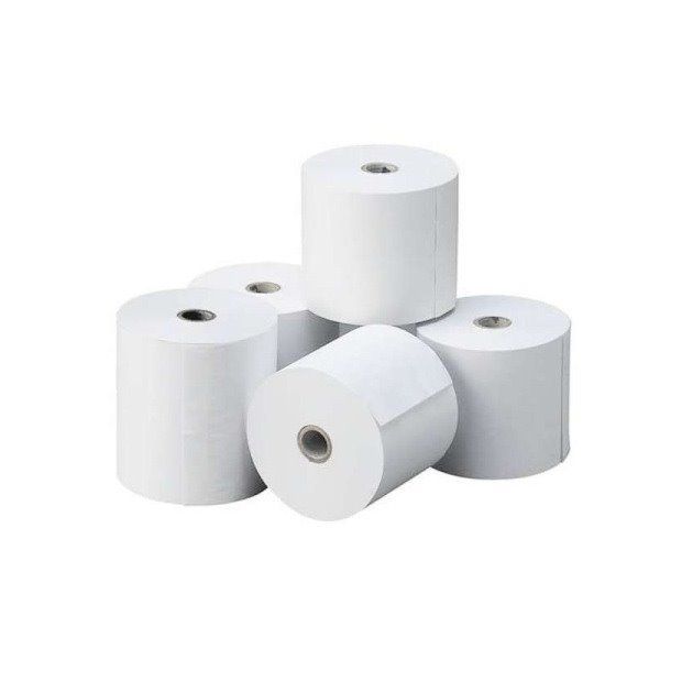 Pack 5 rolos de papel térmico 80x45x12mm