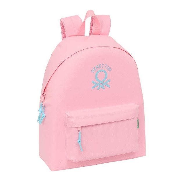 Mochila Safta Benetton Basics Rosa Pastel