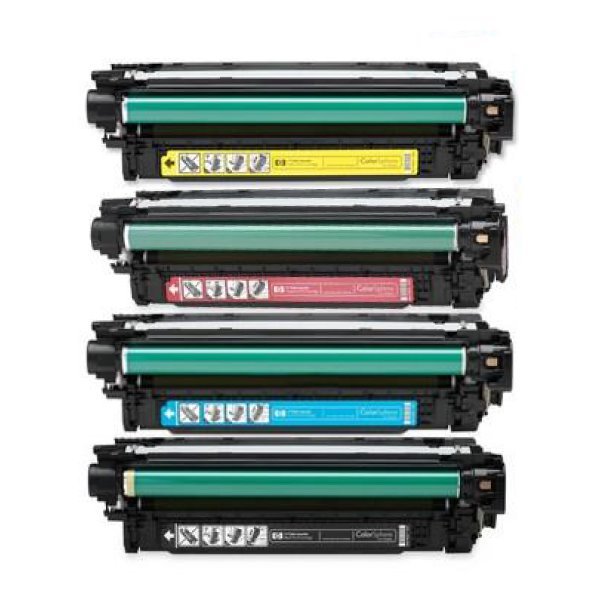 Pack 4 toners compatíveis Hp 507x preto + 507a cores