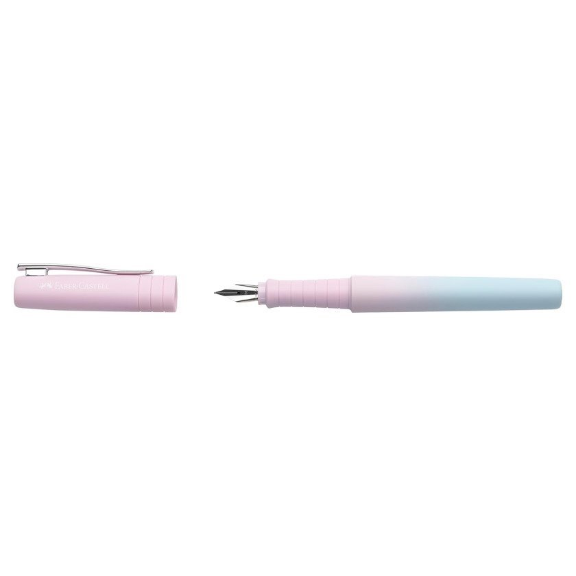 Caneta Faber-Castell Poly Ball Flow Edition Blushing Sky - Rosa/Azul