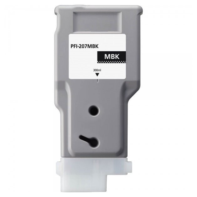 Tinteiro compatível canon pfi207 preto mate tinta pigmentada - pfi207mbk / 8788b001
