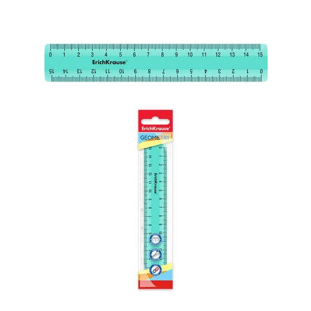 Régua Erichkrause Pastel - 15cm - Menta