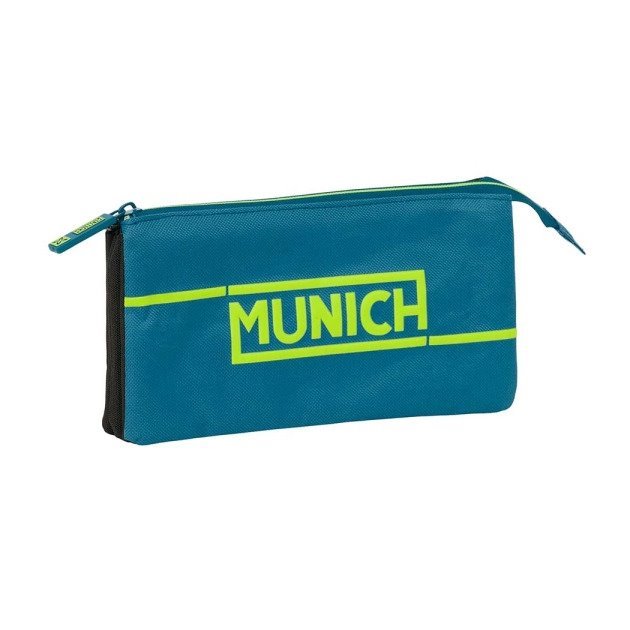 Estojo Safta Munich Land - 3 Compartimentos com Fechos de Correr